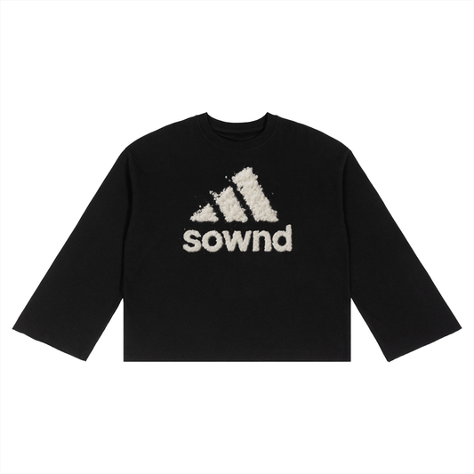 THREE STRIPES WAFFLE-KNIT LONG SLEEVE