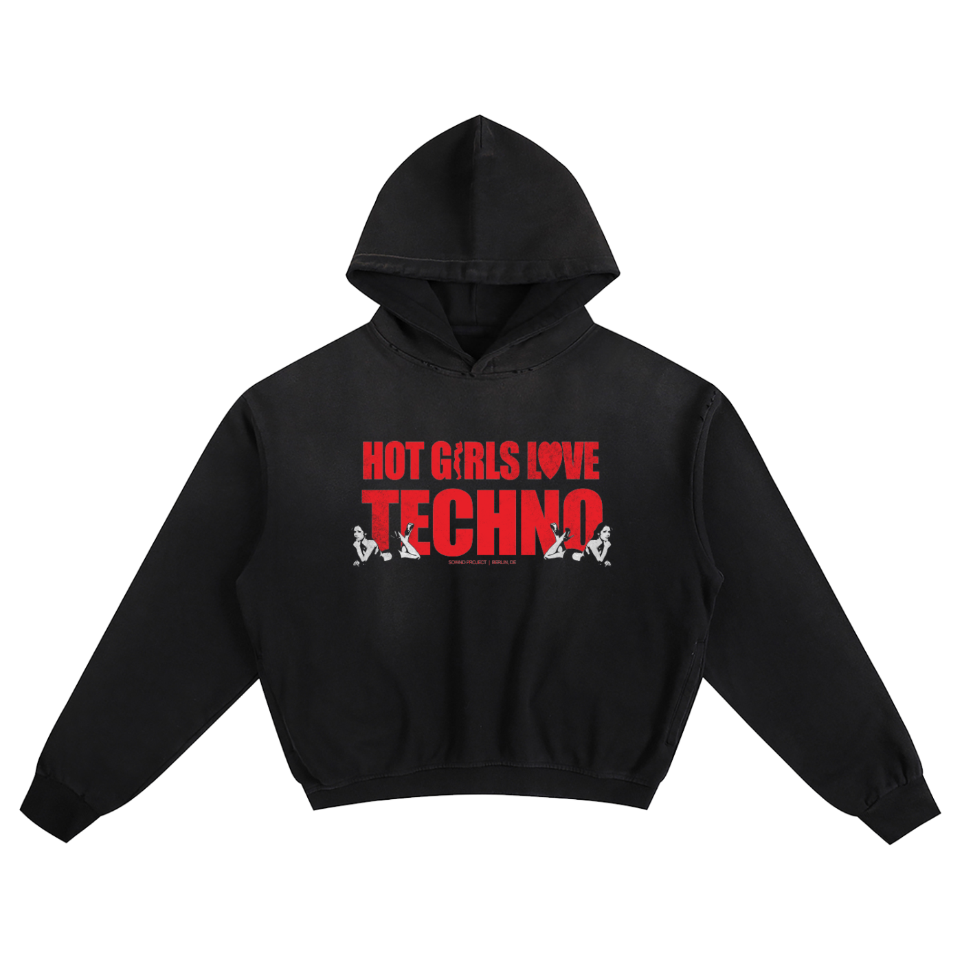 HOT GIRLS LOVE TECHNO HOODIE