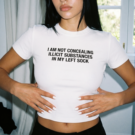 NOT CONCEALING SUBSTANCES BABY TEE